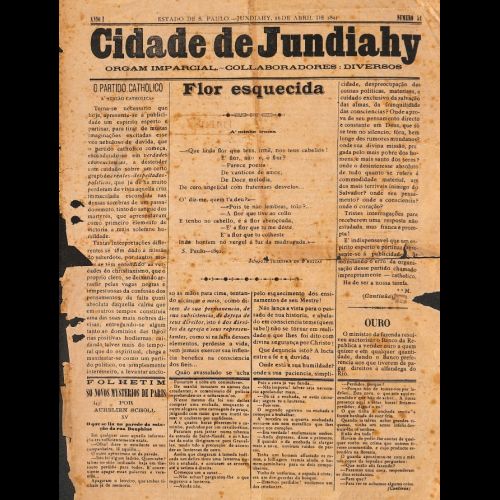 Cidade de Jundiahy - Ano I; Número 51 - 16 de Abril de 1891. 