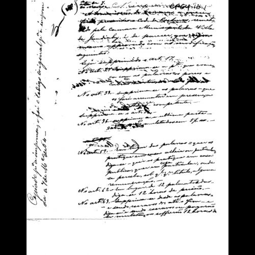 Código de Posturas de Jundiaí Revisão do Conselho Geral da Província de São Paulo - 1864. Documento pertencente ao acervo da Assembleia Legislativa do Estado de São Paulo (Alesp). 