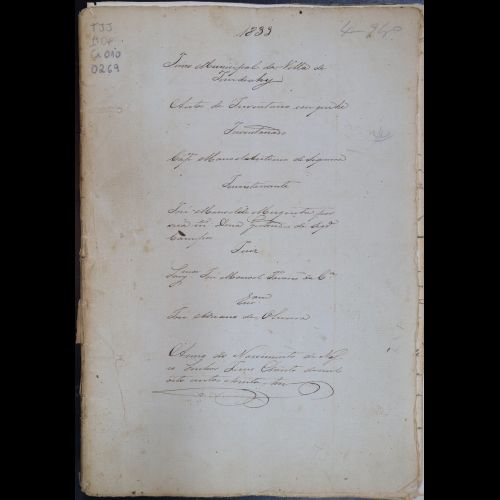 Inventário - Tribunal de Justiça do Estado de São Paulo - Comarca de Jundiaí 1º Ofício - Processo 0269.