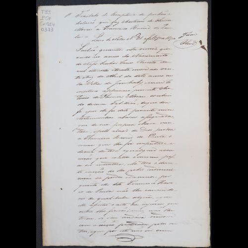 Escritura de Perdão - Tribunal de Justiça do Estado de São Paulo - Comarca de Jundiaí 1º Ofício - Processo 0373.