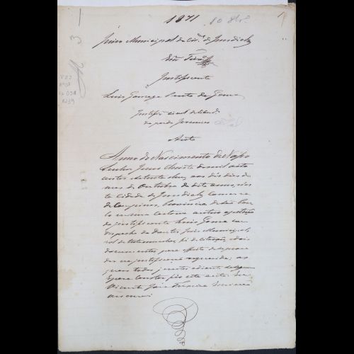 Justificativa Civil (Liberdade Terceiro) - Tribunal de Justiça do Estado de São Paulo - Comarca de Jundiaí 1º Ofício - Processo 1239.