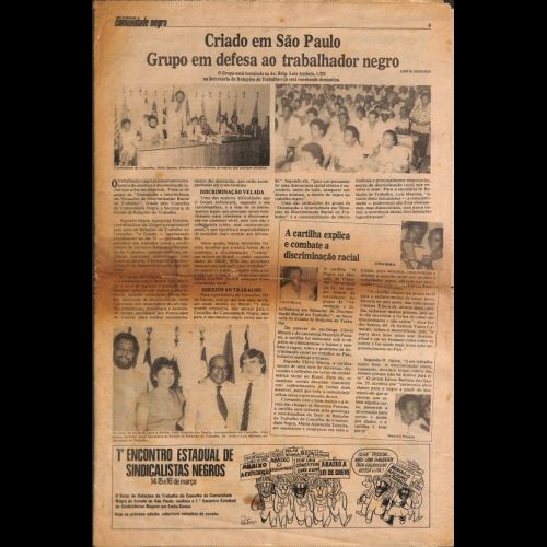Jornal do Conselho da Comunidade Negra. 