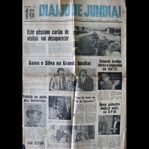 Jornal Diário de Jundiaí - Ano VI, Número 1913 - 16 de maio de 1969. 