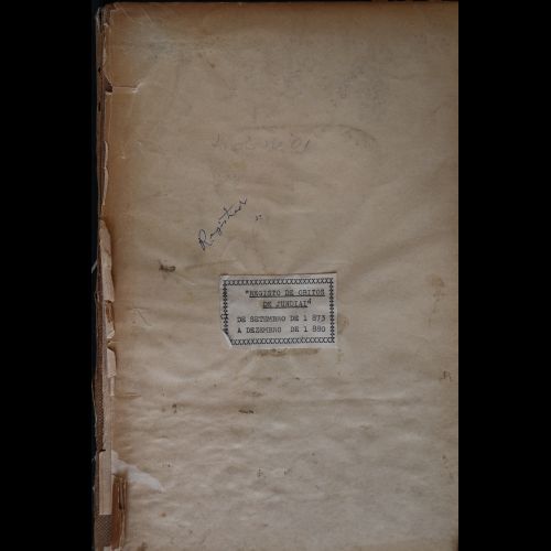 Livro de Registro de Sepultamentos do Cemitério Nossa Senhora do Desterro - 1873 a 1880.