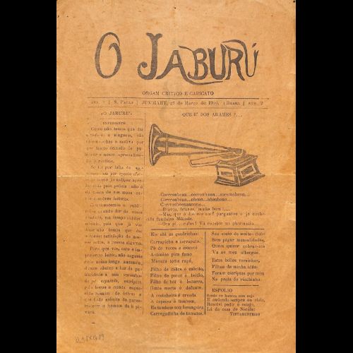 O Jaburu - Ano I; Número 2 - 27 de março de 1904.