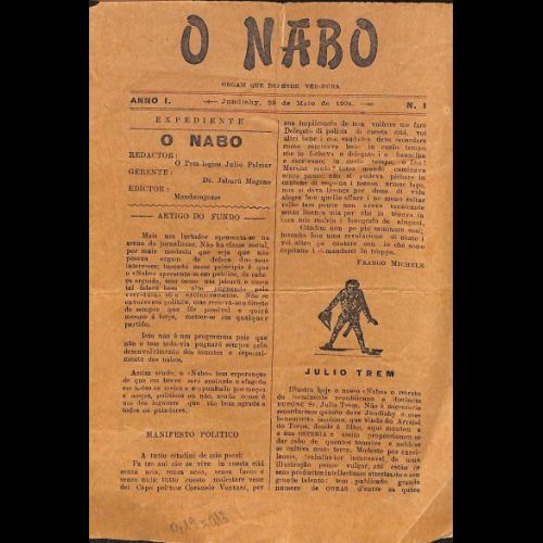 O Nabo - Ano I; Número 1 - 29 de Maio de 1904.