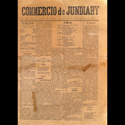 Commercio de Jundiahy - Ano II; Número 32 -  Janeiro de 1900.