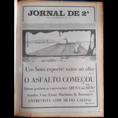 Jornal de 2ª - Ano I; Número 3  - 20 a 27 de Julho de 1975.