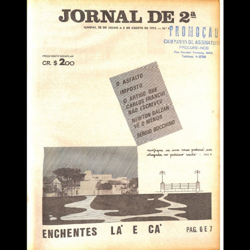 Jornal de 2ª - Ano I; Número 4 - 28 de Julho a 03 de Agosto de 1975.