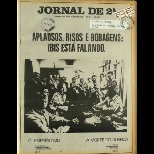 Jornal de 2ª - Ano I; Número 50 - 14 a 20 de Junho de 1976.