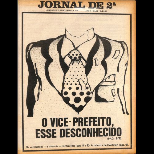 Jornal de 2ª - Ano II; Número 62 - 06 a 12 de setembro de 1976.