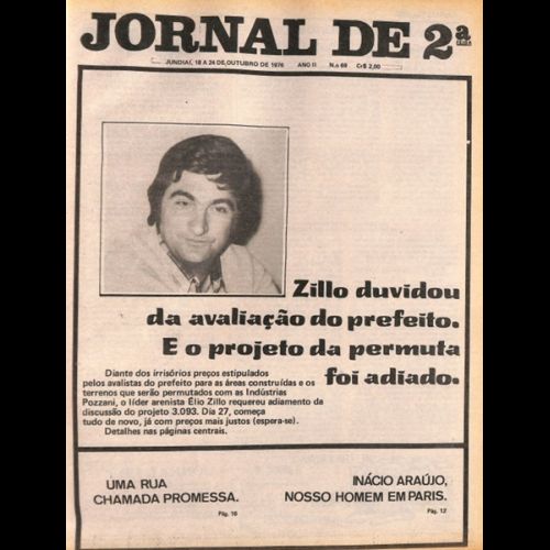 Jornal de 2ª - Ano II; Número 69 - 18 a 24 de Outubro de 1976.