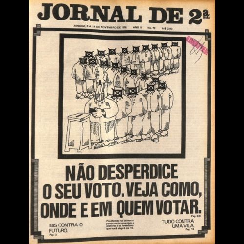 Jornal de 2ª - Ano II; Número 72 - 08 a 14 de Novembro de 1976.
