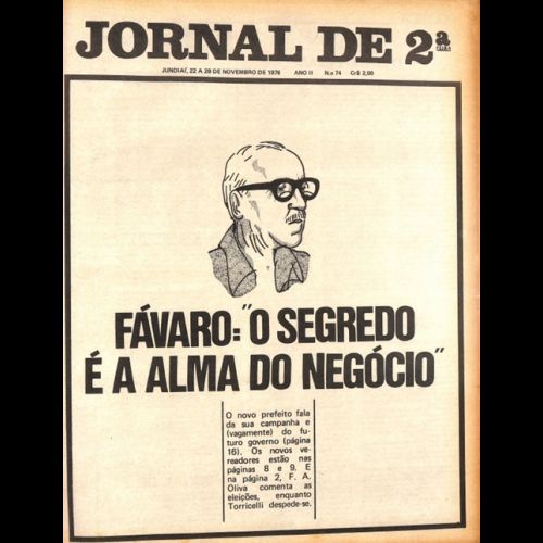 Jornal de 2ª - Ano II; Número 74 - 22 a 28 de Novembro de 1976.