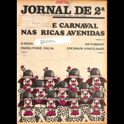Jornal de 2ª - Ano II; Número 86 - 14 a 20 de Fevereiro de 1977.