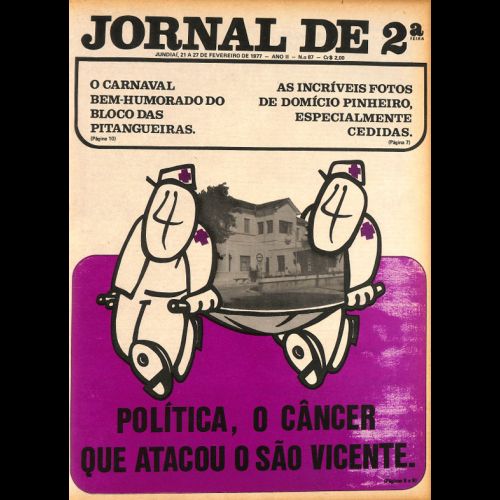 Jornal de 2ª - Ano II; Número 87 - 21 a 27 de Fevereiro de 1977.
