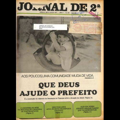 Jornal de 2ª - Ano II; Número 92 - 28 de Março a 03 de Abril de 1977.