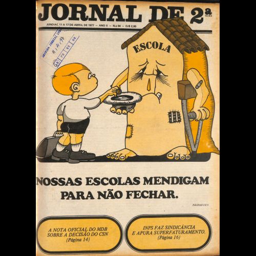 Jornal de 2ª - Ano II; Número 94 - 11 a 17 de Abril de 1977.