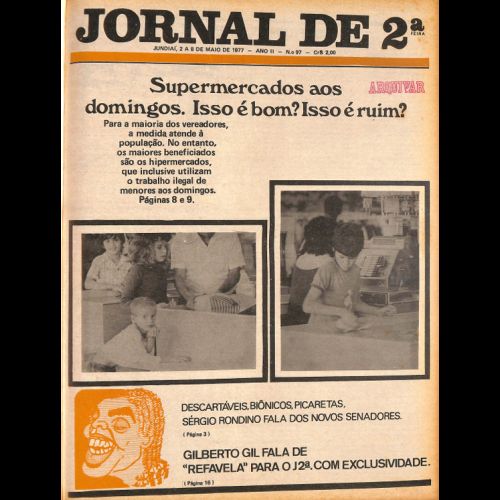Jornal de 2ª - Ano II; Número 97 - 02 a 08 de Maio de 1977.