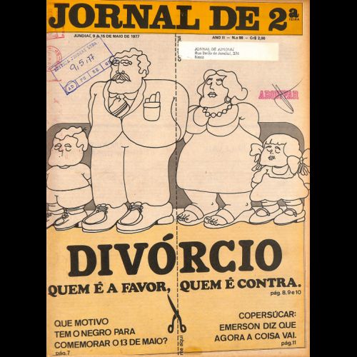 Jornal de 2ª - Ano II; Número 98 - 09 a 15 de maio de 1977.