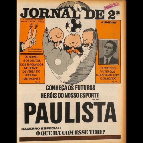 Jornal de 2ª - Ano III; Número 106 - 04 a 10 de Julho de 1977.