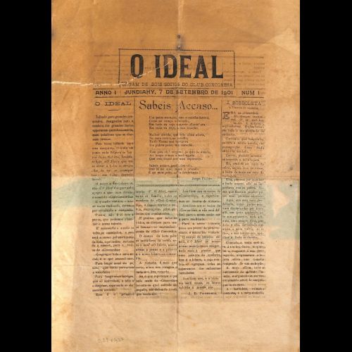 O Ideal - Ano I; Número 1 - 07 de Setembro de 1901.
