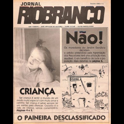 Jornal Rio Branco - Ano I; Número 5 - Outubro de 1986.